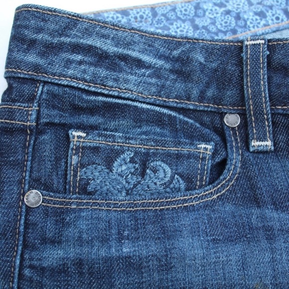 Anthropologie Paige Women's SZ 29 Hollywood Hills Bootcut Embroidered Jeans - Picture 8 of 14